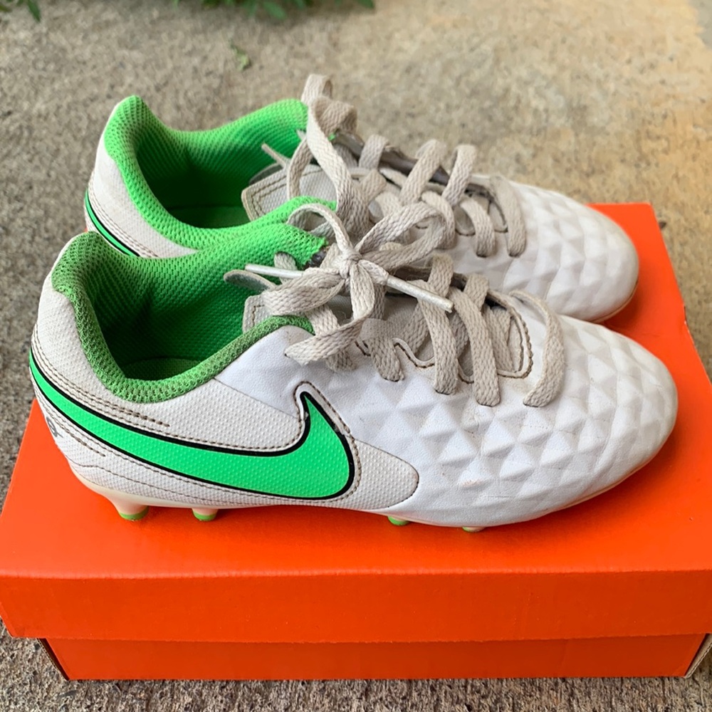 Nike Soccer cleats, youth girls size 11c.
